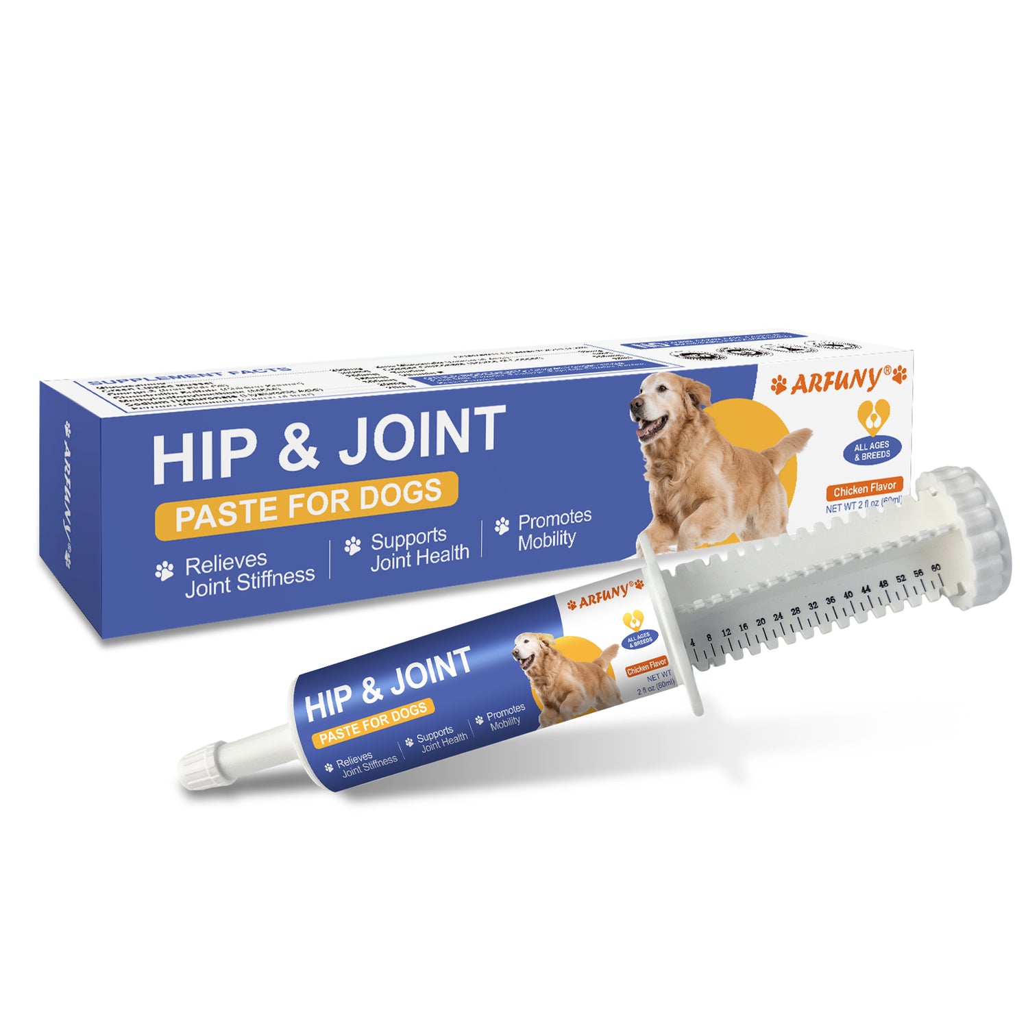 Joint Supplements for Dogs - Dog Joint Supplements for senior dogs with Glucosamine, Chondroitin, MSM - Soothes Joints, Aids Mobility - Green Lipped Mussel for Dogs - Chicken Flavor Paste, 60ML